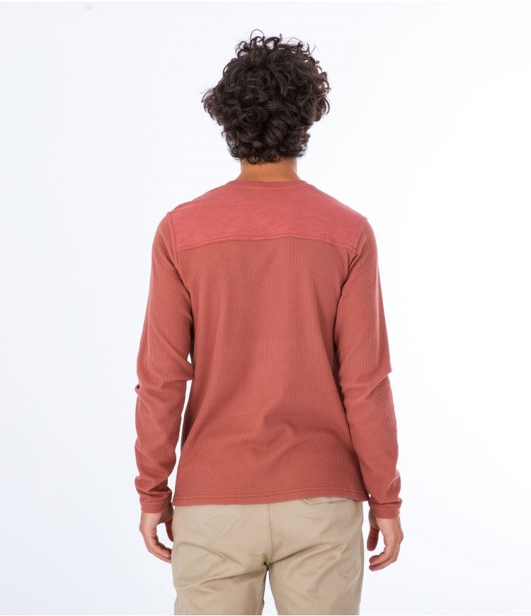 Hurley Sweatshirt Crew Neck Felton Thermal Crew Zion Rust | 04OBQWRYZ