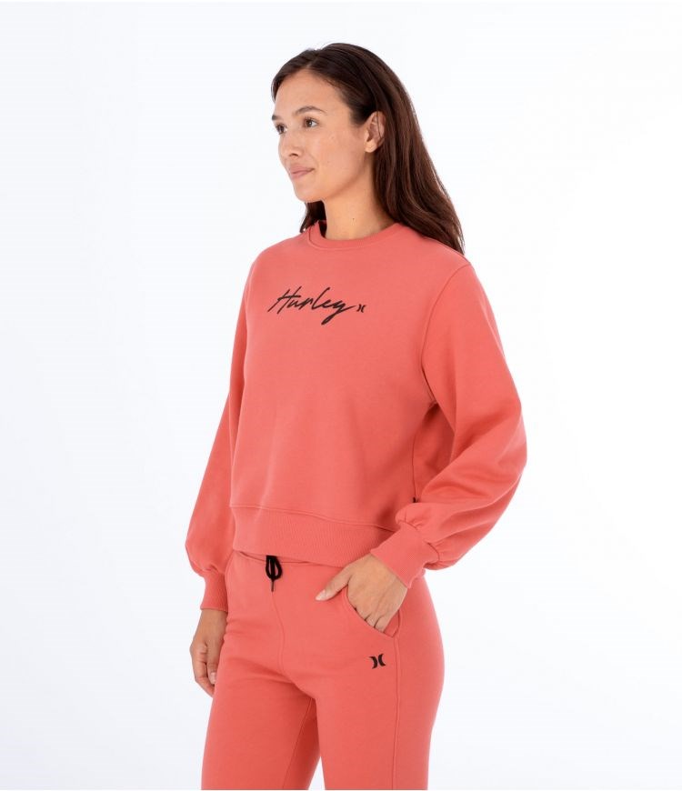 Hurley Sweatshirt Crew Neck Oceancare O&o Script Rot | 89VEKWANM