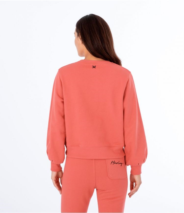 Hurley Sweatshirt Crew Neck Oceancare O&o Script Rot | 89VEKWANM