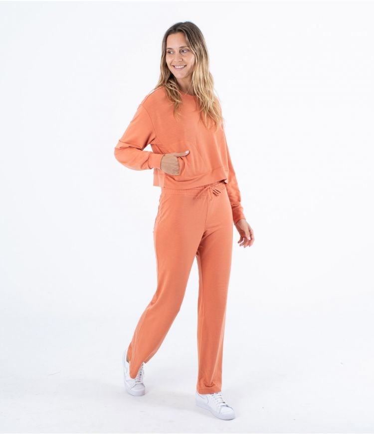 Hurley Sweatshirt Oversize Easy Carnelian | 05CVXHTWA