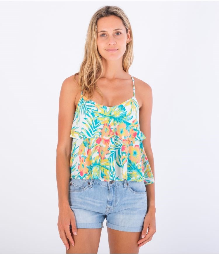 Hurley T-shirt Kurzes Sleeve Ali Layered Knock Out | 72VRNCAQZ