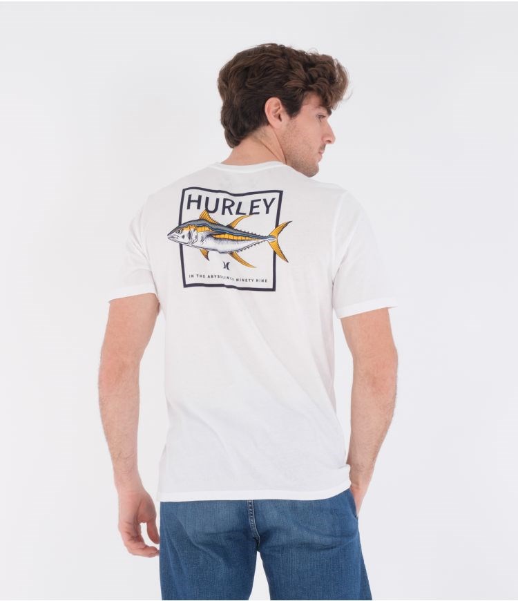 Hurley T-shirt Kurzes Sleeve Evd Wash Toro Weiß | 93WZLPXTQ