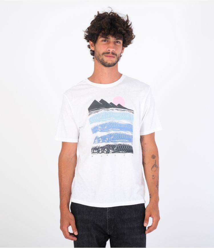 Hurley T-shirt Kurzes Sleeve Evd Wsh Wave Babe Weiß | 64TPMOQFR