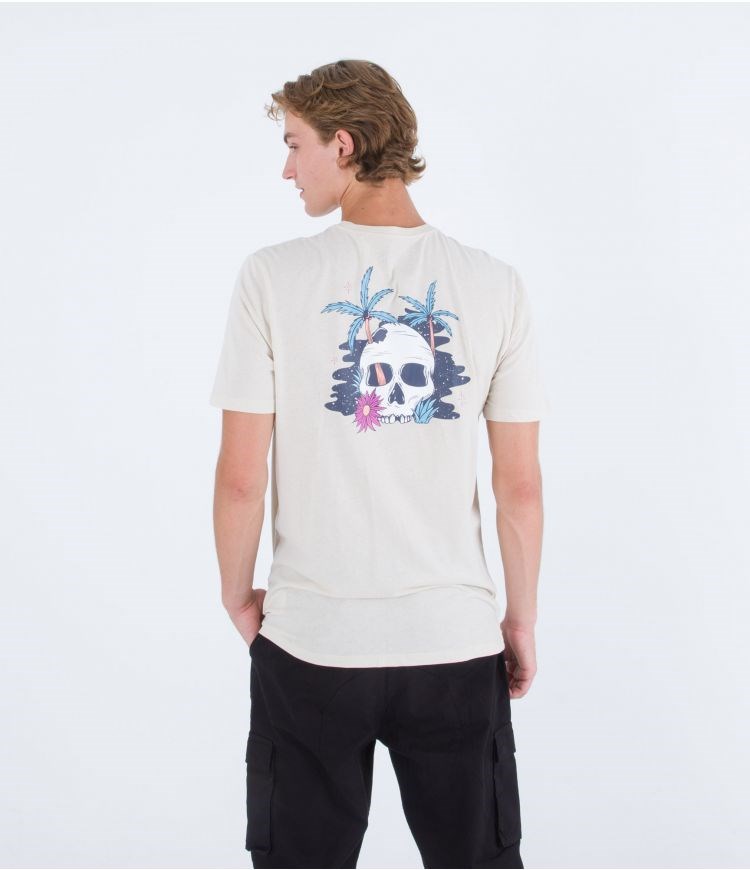 Hurley T-shirt Kurzes Sleeve Everyday Death In Paradise Bone | 50GBXYANF
