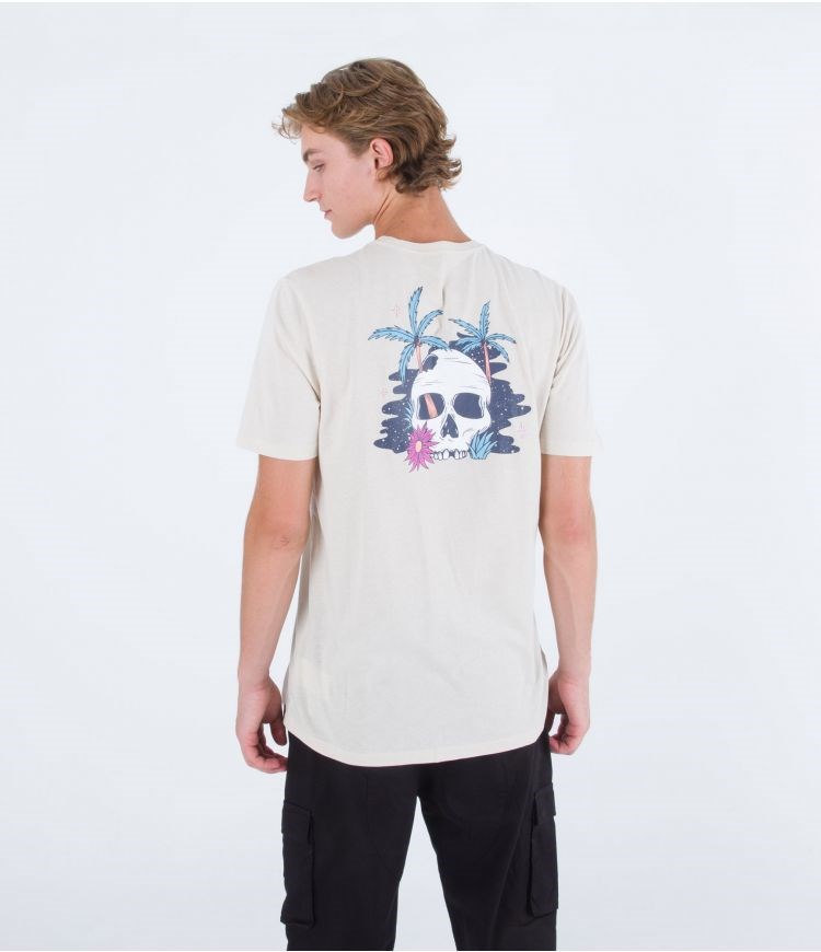 Hurley T-shirt Kurzes Sleeve Everyday Death In Paradise Bone | 50GBXYANF