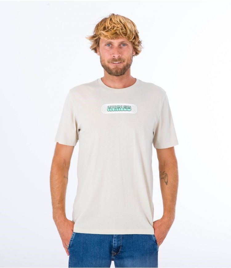 Hurley T-shirt Kurzes Sleeve Everyday Explore Lost Square Bone | 37DFZWOHV