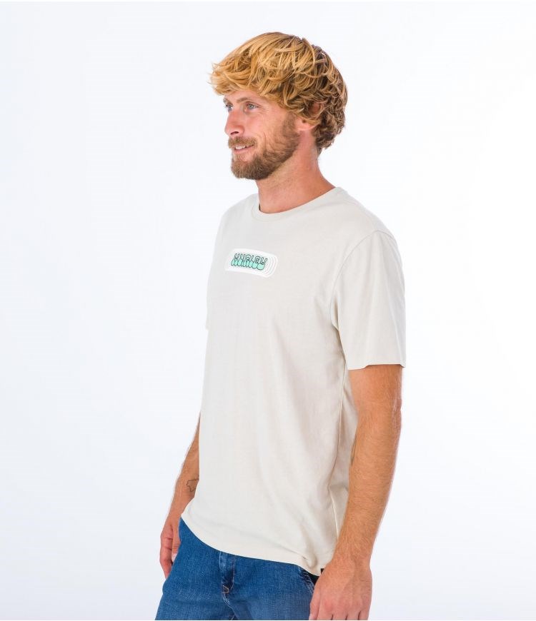 Hurley T-shirt Kurzes Sleeve Everyday Explore Lost Square Bone | 37DFZWOHV