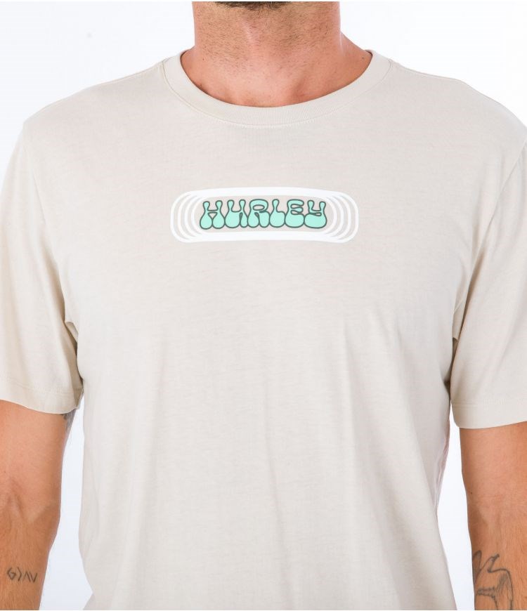Hurley T-shirt Kurzes Sleeve Everyday Explore Lost Square Bone | 37DFZWOHV