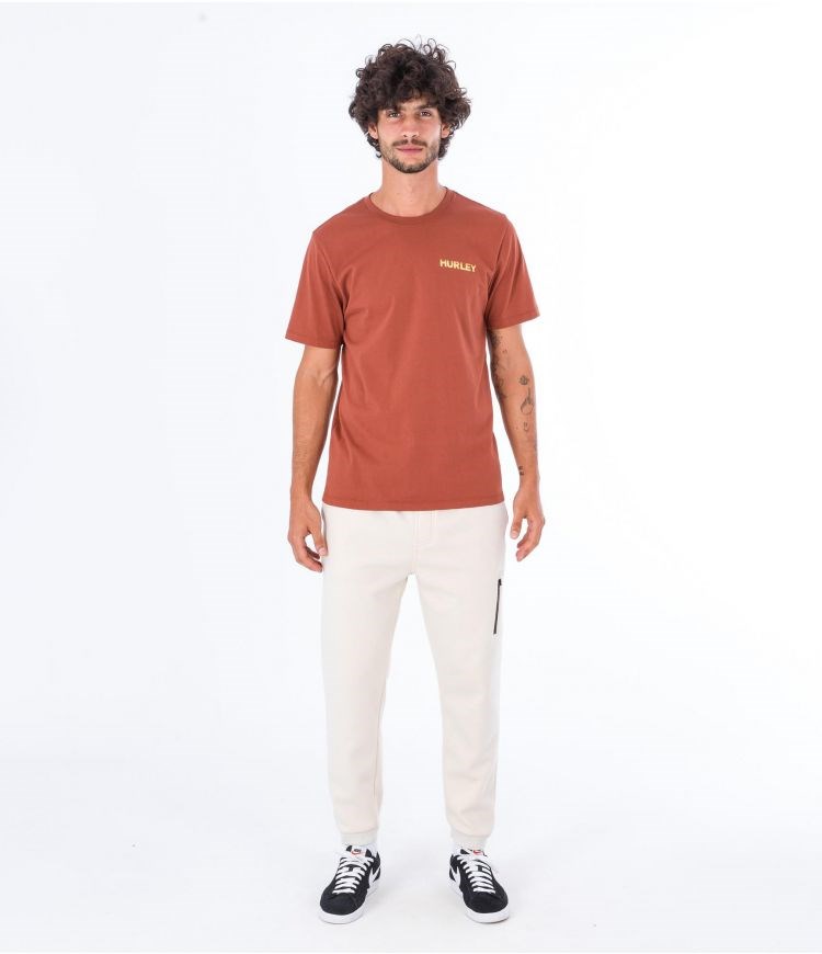 Hurley T-shirt Kurzes Sleeve Everyday Explore Reflector Zion Rust | 62RMUXBQD