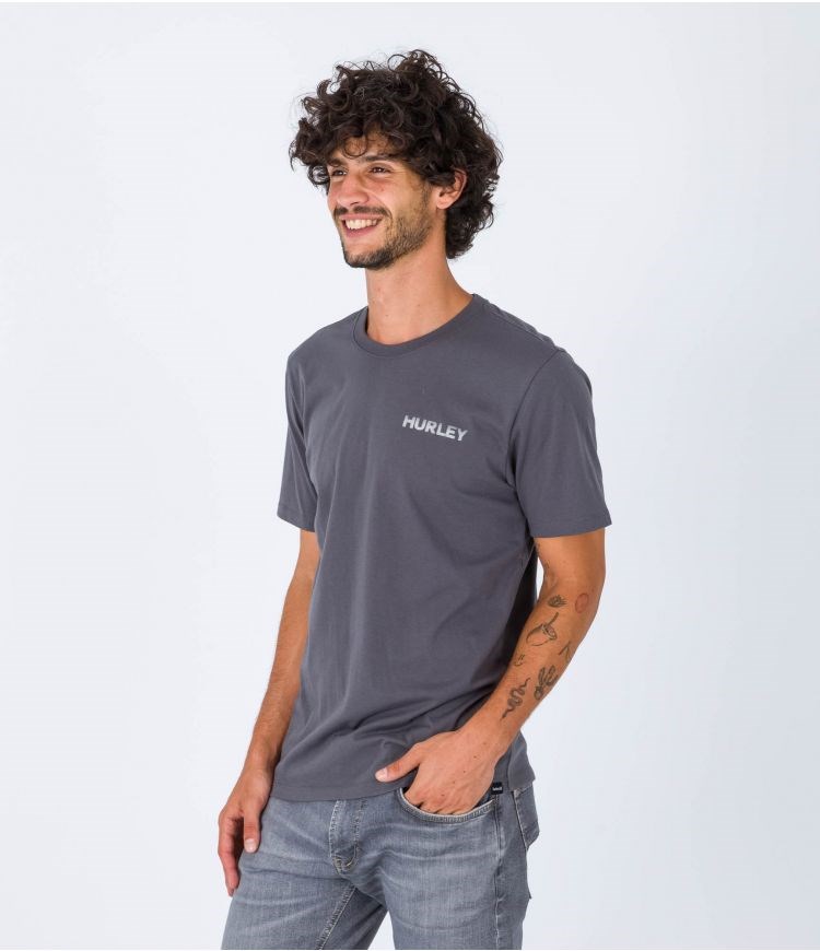Hurley T-shirt Kurzes Sleeve Everyday Explore Reflector Grau | 79IHVNGMA