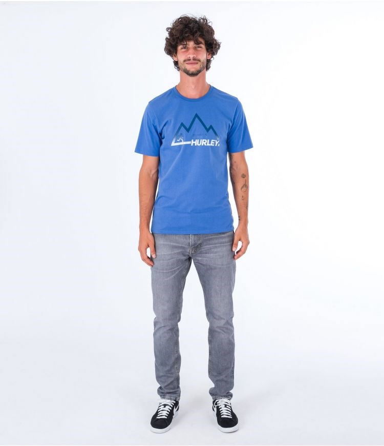 Hurley T-shirt Kurzes Sleeve Everyday Explore Mountain Man Tiefes | 86DCZPELH