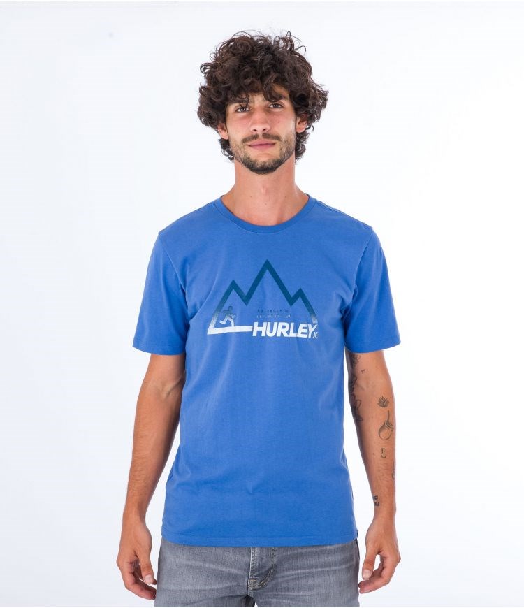 Hurley T-shirt Kurzes Sleeve Everyday Explore Mountain Man Tiefes | 86DCZPELH