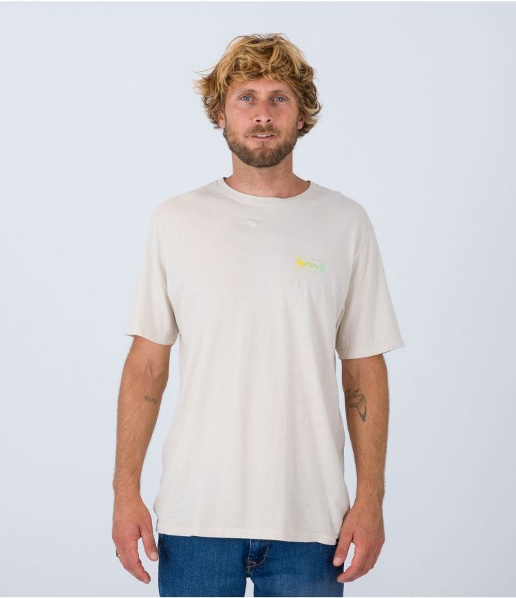 Hurley T-shirt Kurzes Sleeve Everyday O&o Slashed Bone | 23EYVDILX