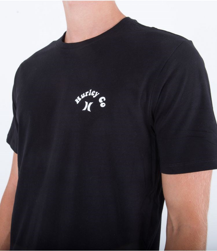 Hurley T-shirt Kurzes Sleeve Everyday Parrot Party Schwarz | 45VJUECLD