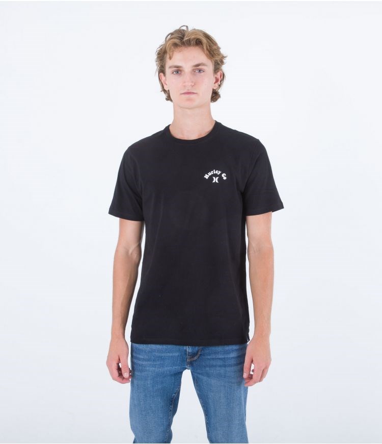 Hurley T-shirt Kurzes Sleeve Everyday Parrot Party Schwarz | 45VJUECLD