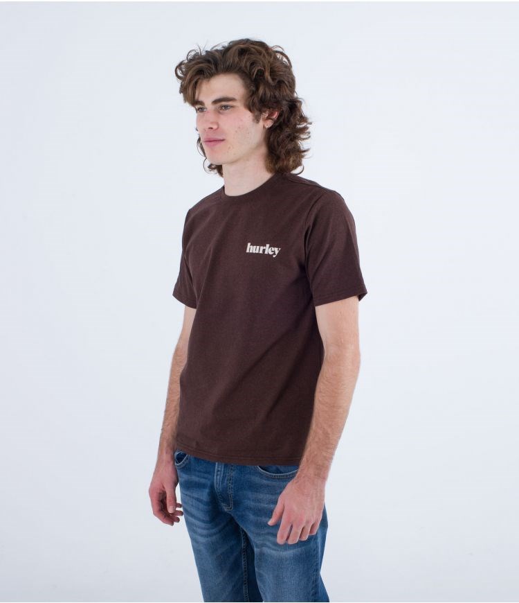 Hurley T-shirt Kurzes Sleeve Everyday Recycled Lowers Puff Braun | 01DUZCWSI