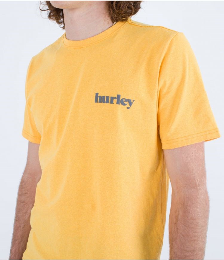 Hurley T-shirt Kurzes Sleeve Everyday Recycled Lowers Puff Buttersauce | 52NMTBQZV