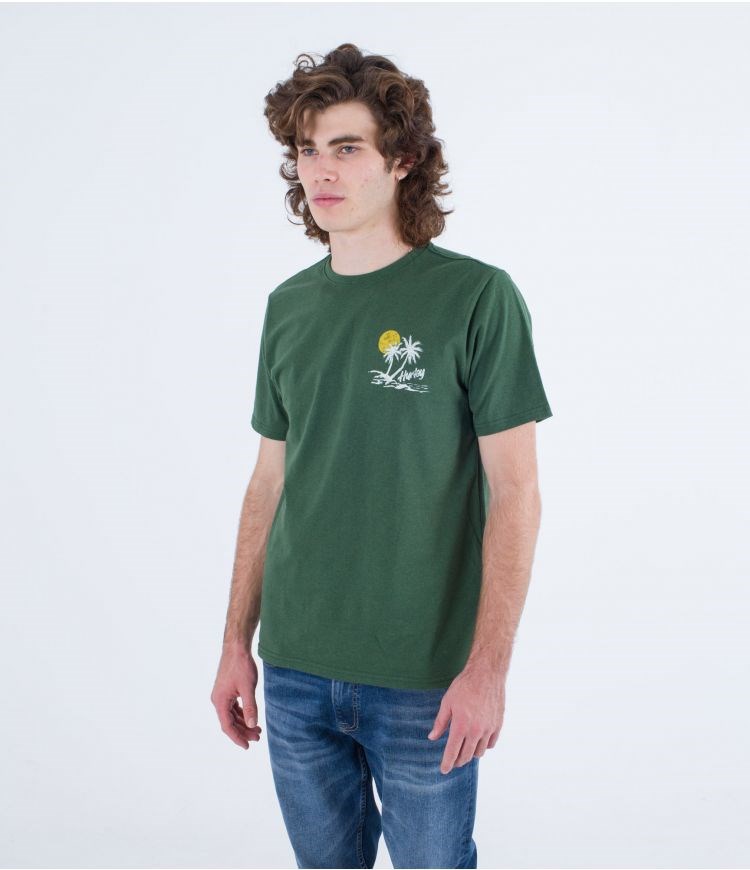 Hurley T-shirt Kurzes Sleeve Everyday Recycled Little Vacay Jungle | 75ICWTMNV