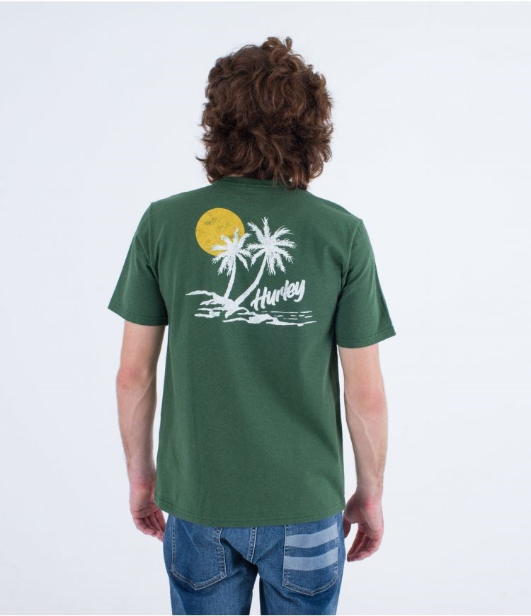 Hurley T-shirt Kurzes Sleeve Everyday Recycled Little Vacay Jungle | 75ICWTMNV