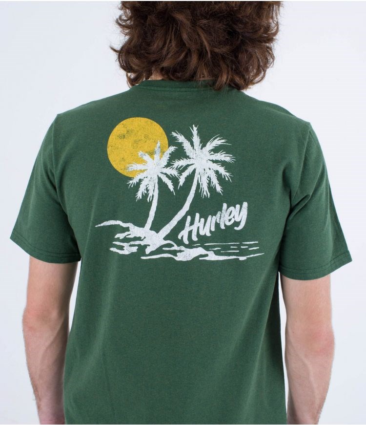 Hurley T-shirt Kurzes Sleeve Everyday Recycled Little Vacay Jungle | 75ICWTMNV