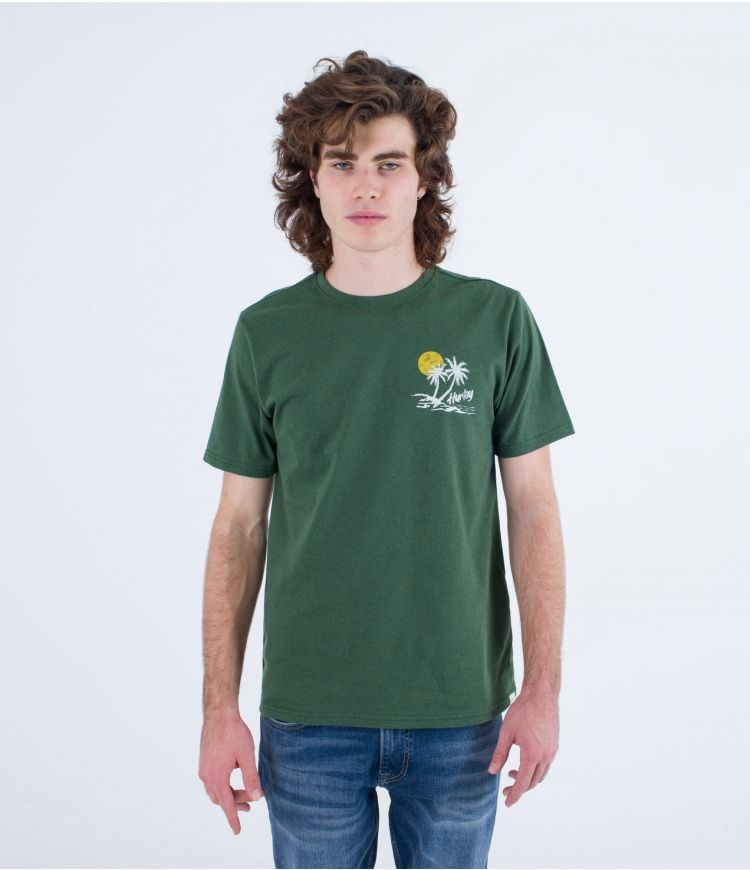 Hurley T-shirt Kurzes Sleeve Everyday Recycled Little Vacay Jungle | 75ICWTMNV