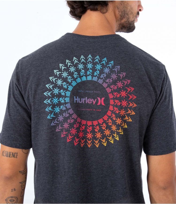 Hurley T-shirt Kurzes Sleeve Everyday Soul Burst Schwarz | 31LNJZAGC
