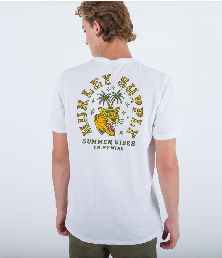 Hurley T-shirt Kurzes Sleeve Everyday Summer Vibes Weiß | 49WRBDPYF