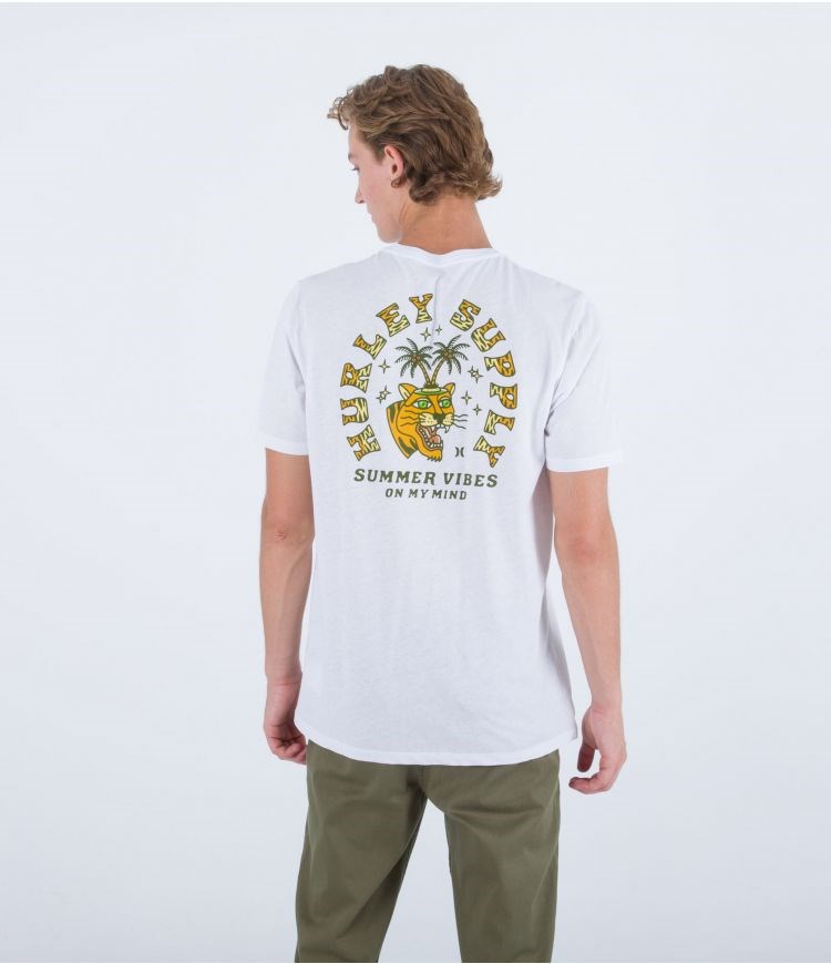 Hurley T-shirt Kurzes Sleeve Everyday Summer Vibes Weiß | 49WRBDPYF