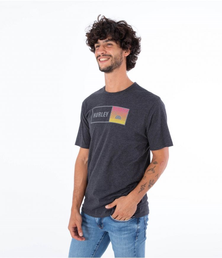 Hurley T-shirt Kurzes Sleeve Everyday Sunbox Schwarz | 89YJCGSNR