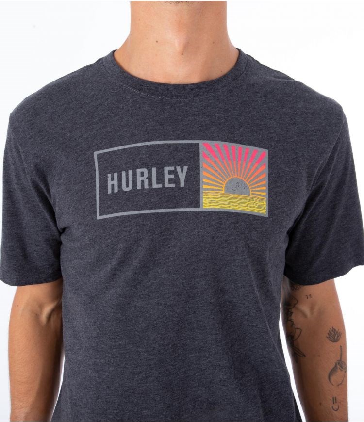 Hurley T-shirt Kurzes Sleeve Everyday Sunbox Schwarz | 89YJCGSNR