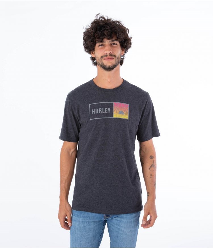 Hurley T-shirt Kurzes Sleeve Everyday Sunbox Schwarz | 89YJCGSNR