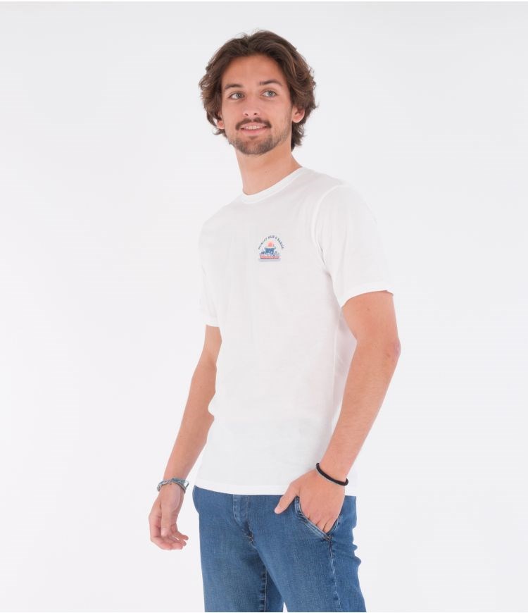 Hurley T-shirt Kurzes Sleeve Everyday Washed Beer And Barge Weiß | 16GFKZVBP