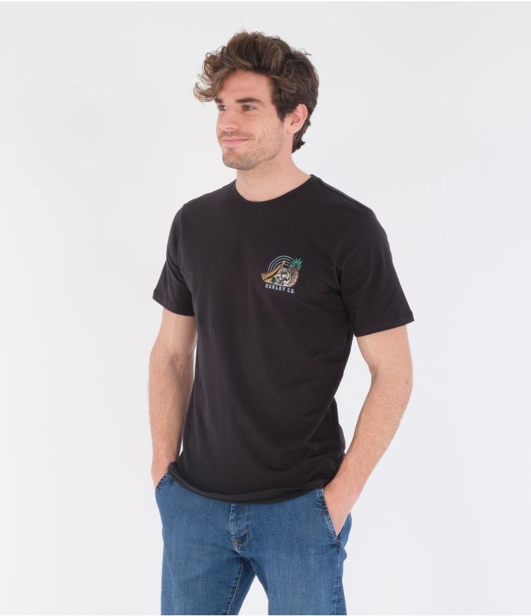 Hurley T-shirt Kurzes Sleeve Everyday Washed Still Life Schwarz | 96NQMAEKG