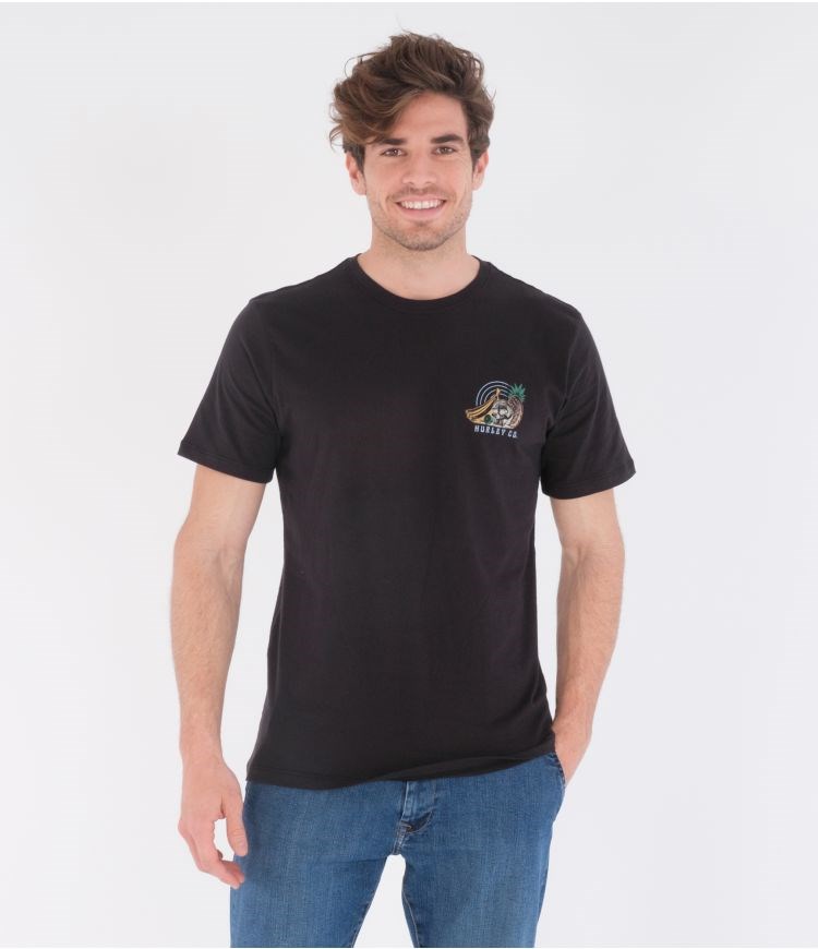 Hurley T-shirt Kurzes Sleeve Everyday Washed Still Life Schwarz | 96NQMAEKG