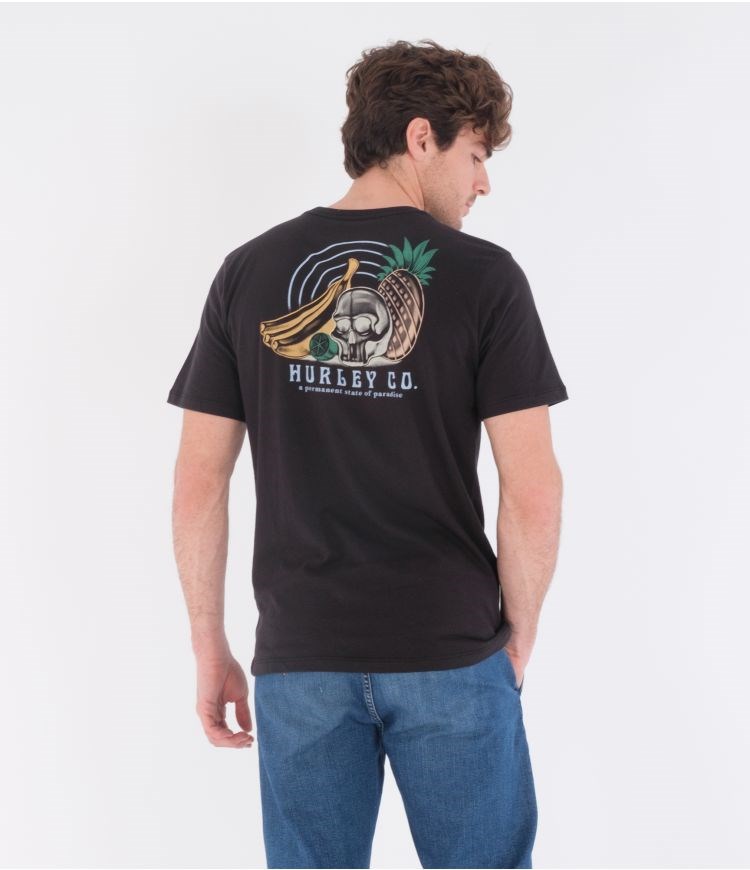 Hurley T-shirt Kurzes Sleeve Everyday Washed Still Life Schwarz | 96NQMAEKG