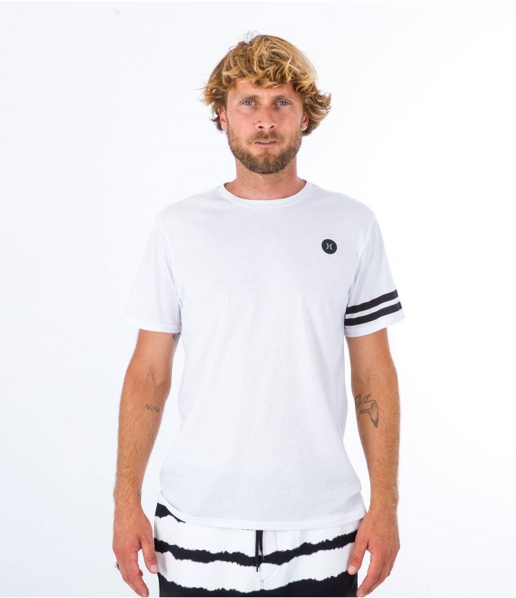 Hurley T-shirt Kurzes Sleeve H2o Dri Block Party Weiß | 61QKBWHLN