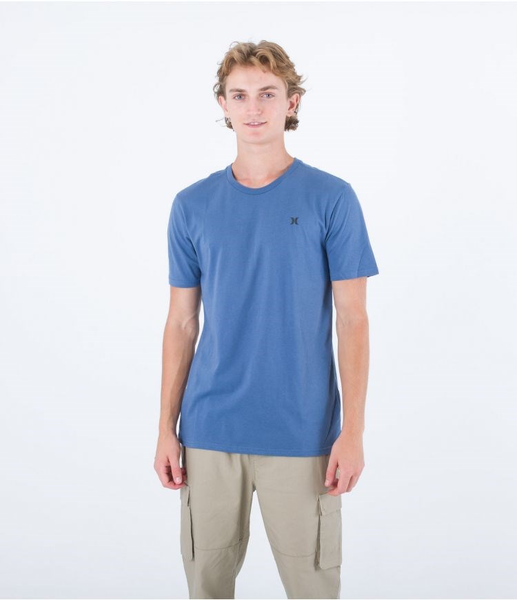 Hurley T-shirt Kurzes Sleeve H2o Dri Icon Blau | 57NMIVCZH
