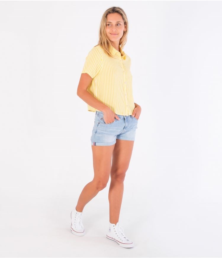 Hurley T-shirt Kurzes Sleeve Mia Streifen | 34RLVBYGE