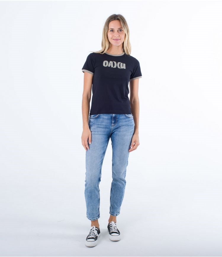 Hurley T-shirt Kurzes Sleeve Oceancare Aloha Schwarz | 40UQGHAMF