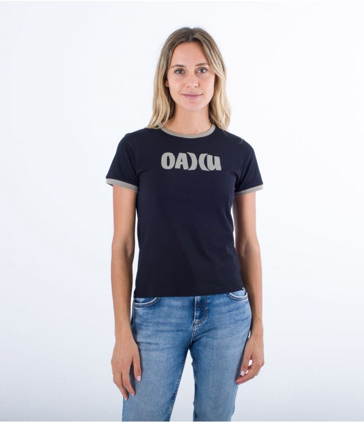 Hurley T-shirt Kurzes Sleeve Oceancare Aloha Schwarz | 40UQGHAMF