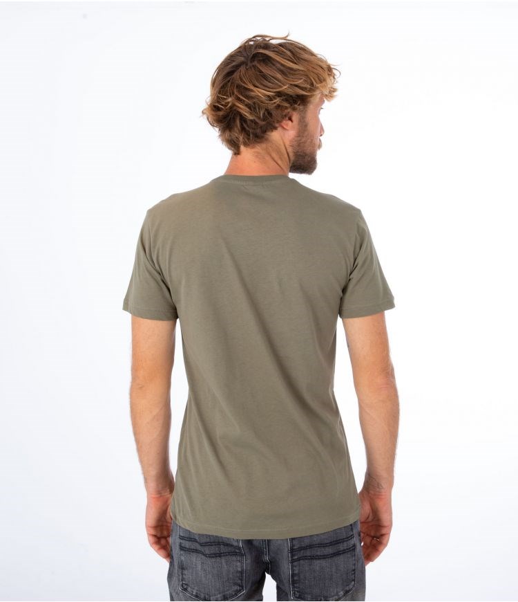 Hurley T-shirt Kurzes Sleeve Oceancare Block Party Dunkelgrün | 68UTHEONR