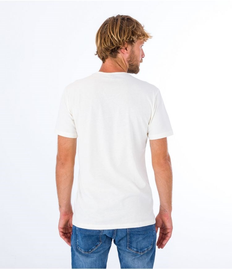 Hurley T-shirt Kurzes Sleeve Oceancare Photoprint Marshmallow | 14OXMQCUZ