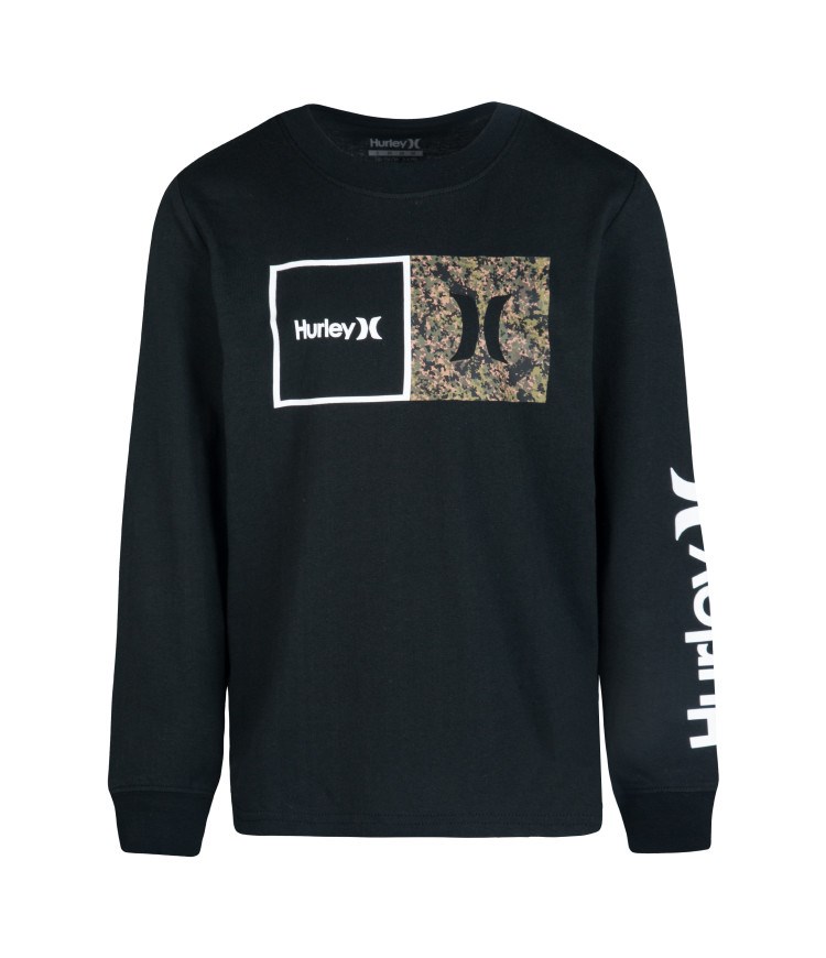 Hurley T-shirt Long Sleeve Boy - Natural Braun Camouflage | 81BWOETQN