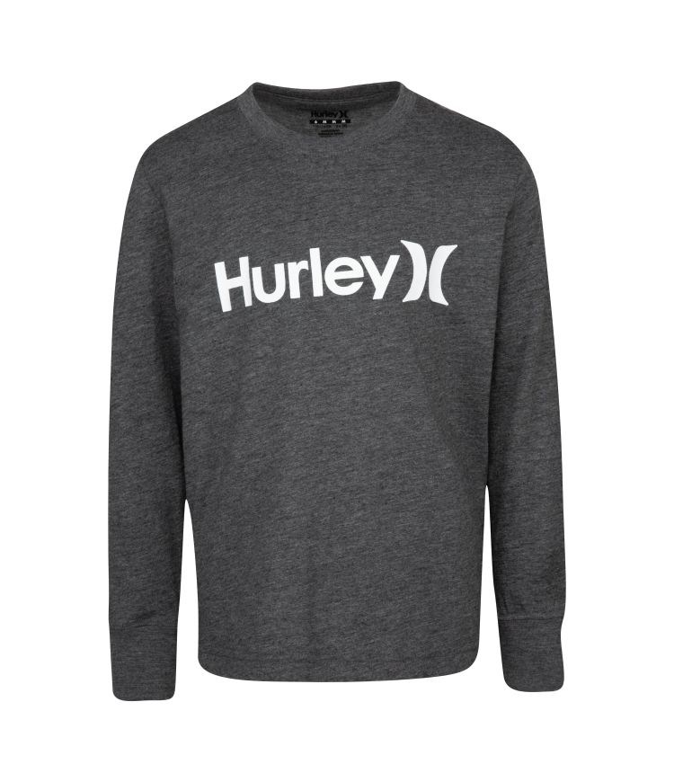 Hurley T-shirt Long Sleeve Boy - One & Only Charcoal Heather | 03FQMUAHT