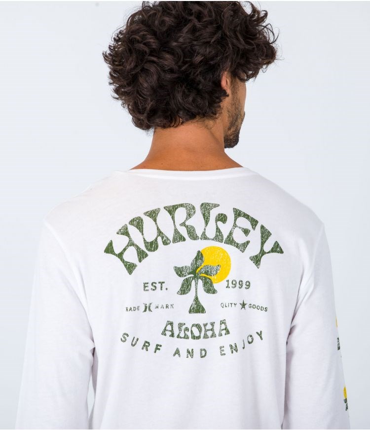 Hurley T-shirt Long Sleeve Everyday Country Weiß | 47EPZMKIV