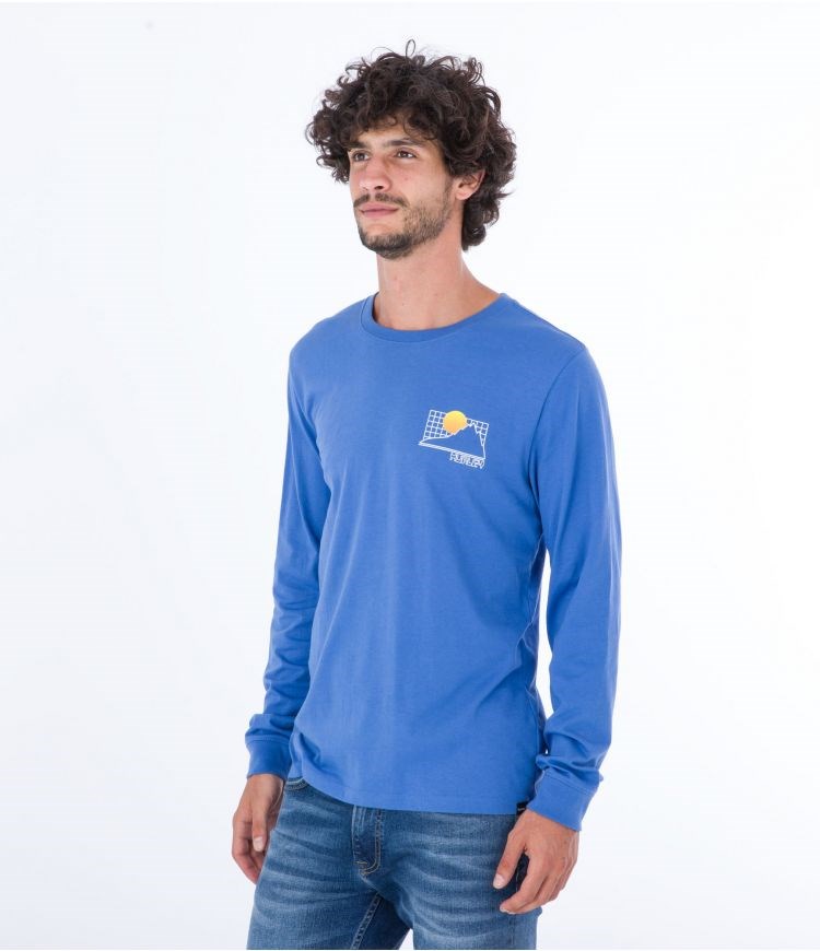 Hurley T-shirt Long Sleeve Everyday Explore The Great Outdoors Tiefes | 06NRVTGEM