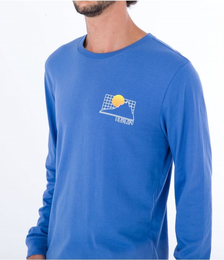 Hurley T-shirt Long Sleeve Everyday Explore The Great Outdoors Tiefes | 06NRVTGEM
