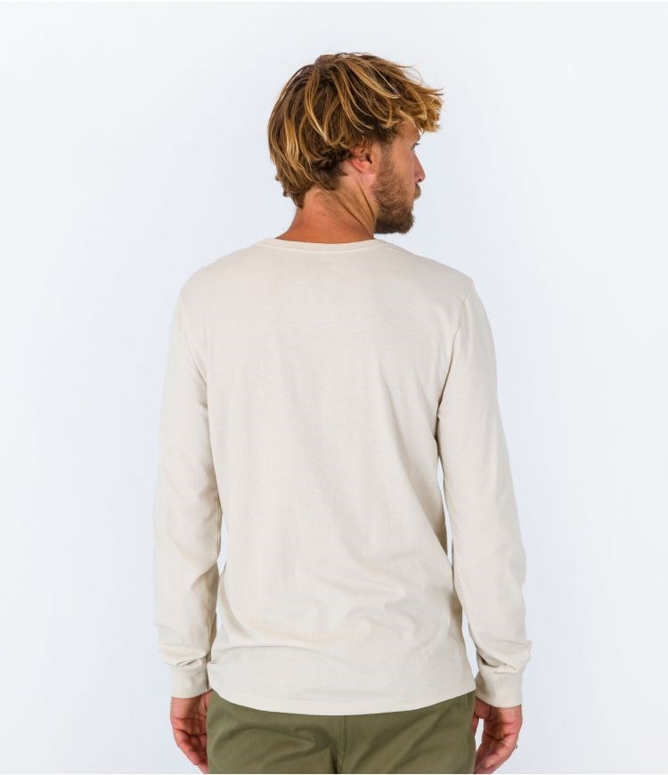 Hurley T-shirt Long Sleeve Everyday Explore Expolation Bone | 28PSNMOID
