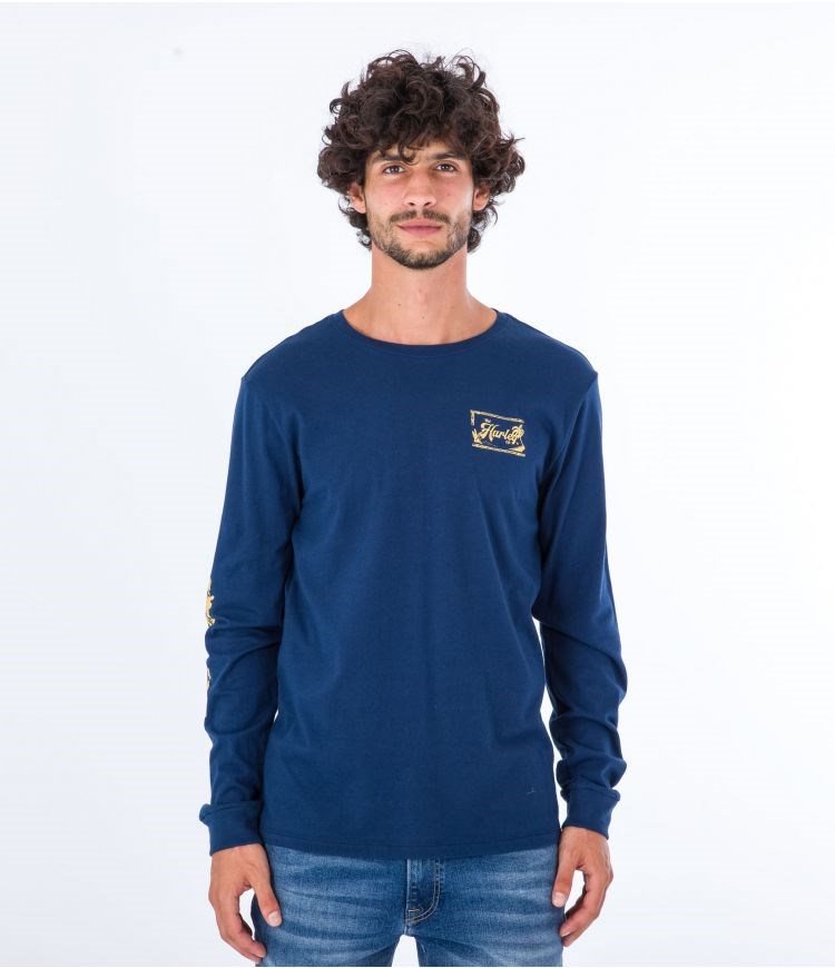 Hurley T-shirt Long Sleeve Everyday Mai Tai Night Force | 25EYHPQFR