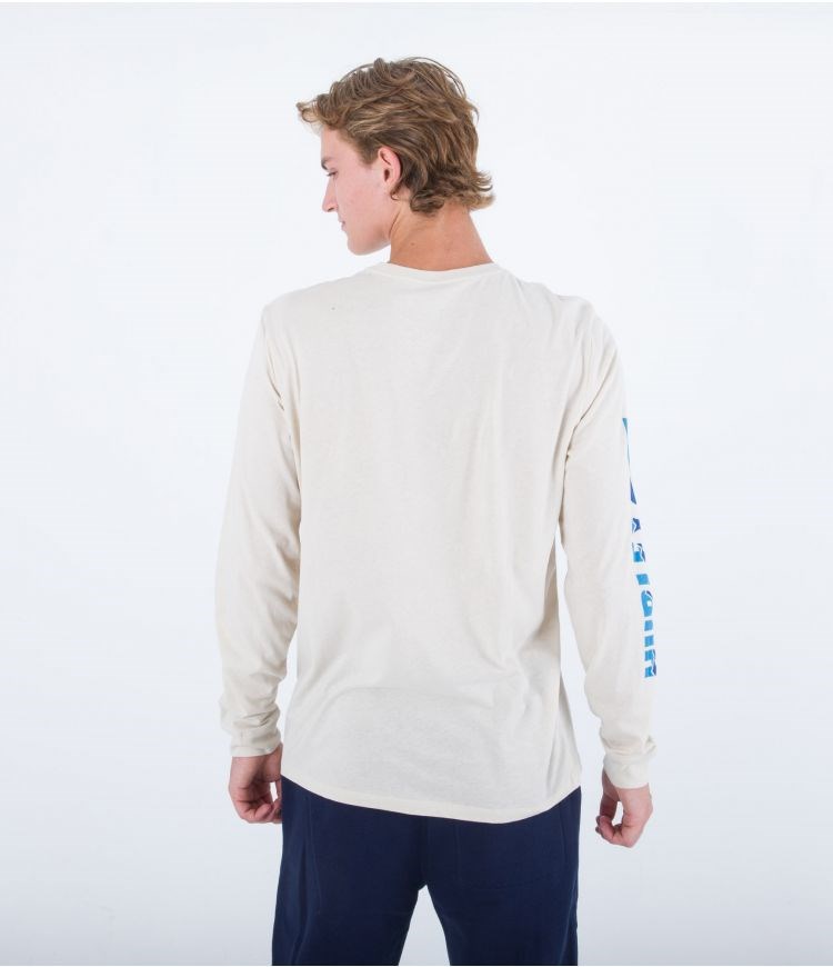 Hurley T-shirt Long Sleeve Everyday Range Bone | 23CTAMDEZ